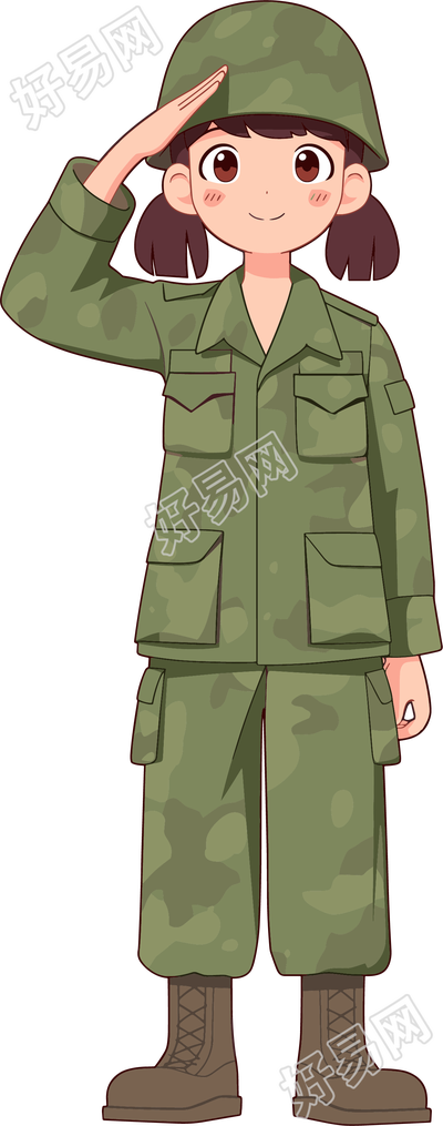 学生军训插图