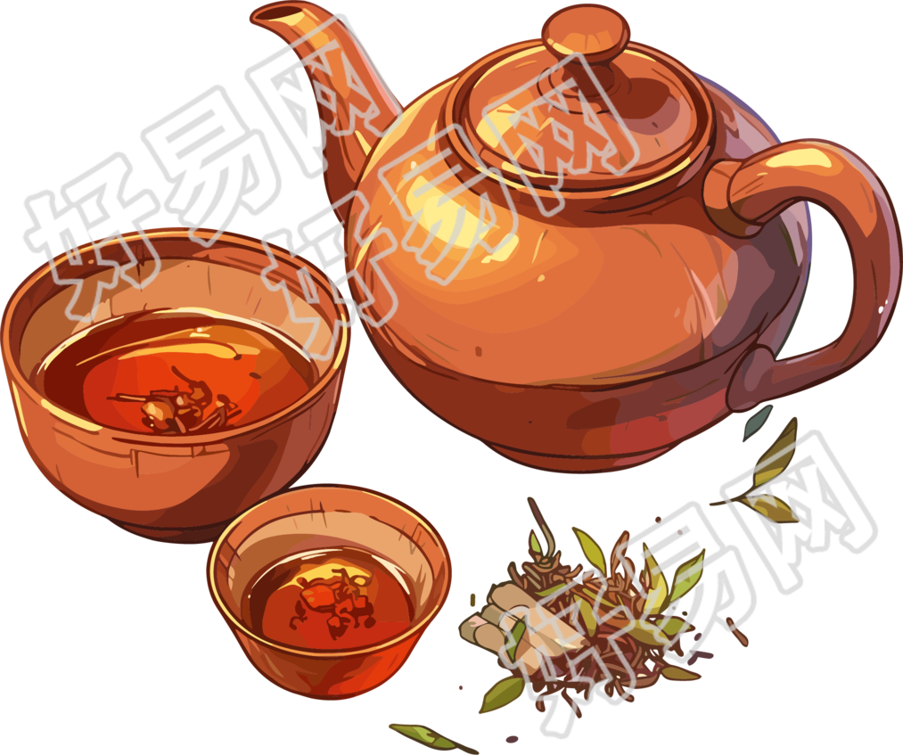 药茶PNG插图素材