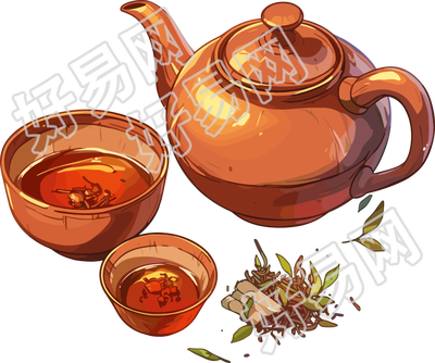 药茶PNG插图素材