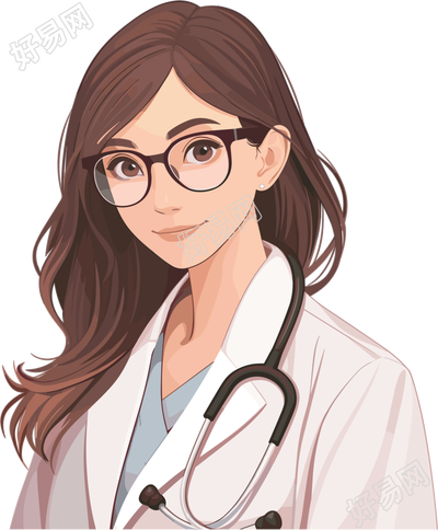 医师插画设计元素
