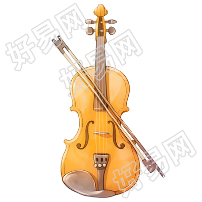 小提琴插画素材