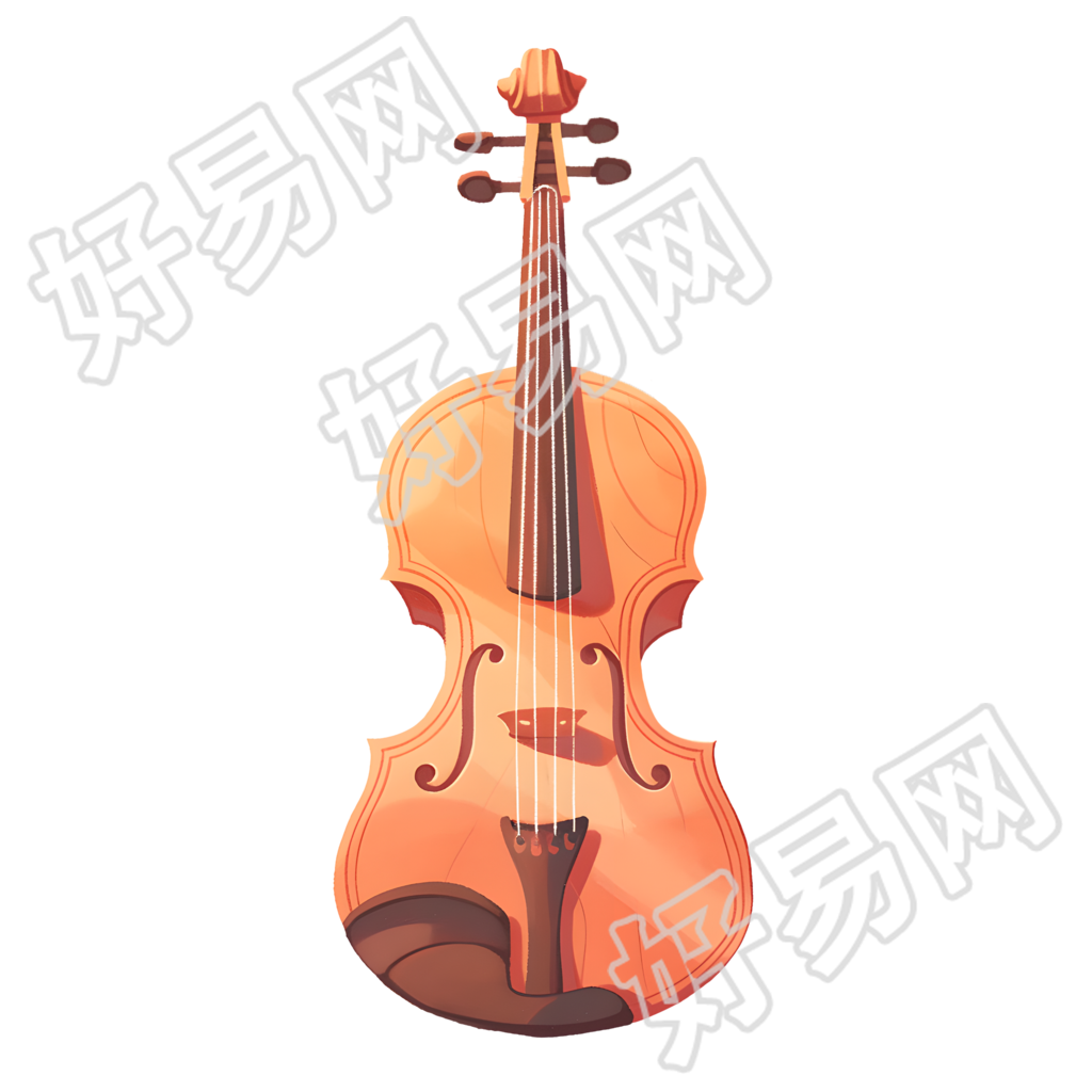 小提琴简单插图
