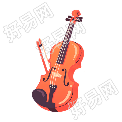 小提琴商业设计插图