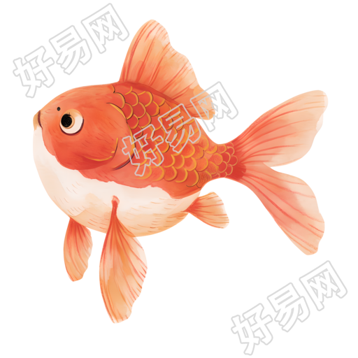 鱼彩色铅笔插画
