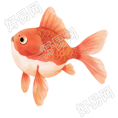 鱼彩色铅笔插画