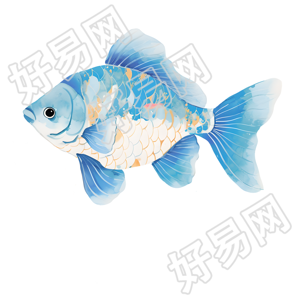 鱼透明背景插图