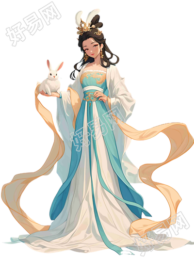 嫦娥玉兔插图