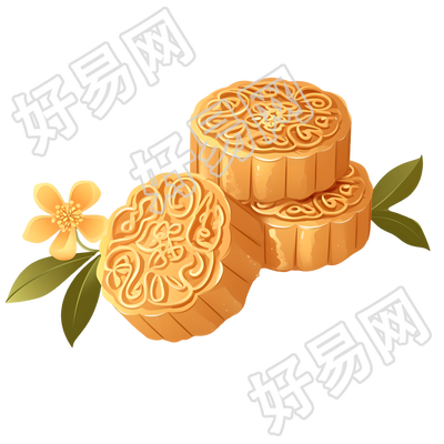 月饼插图设计元素