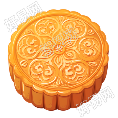 月饼透明背景插画