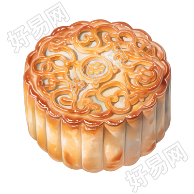月饼中秋节插画