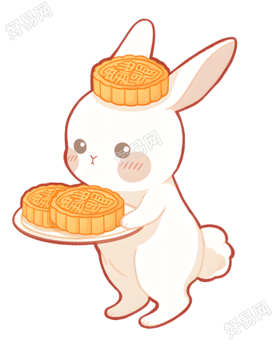 玉兔月饼元素