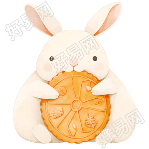 玉兔卡通插画