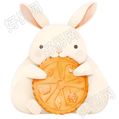 玉兔卡通插画