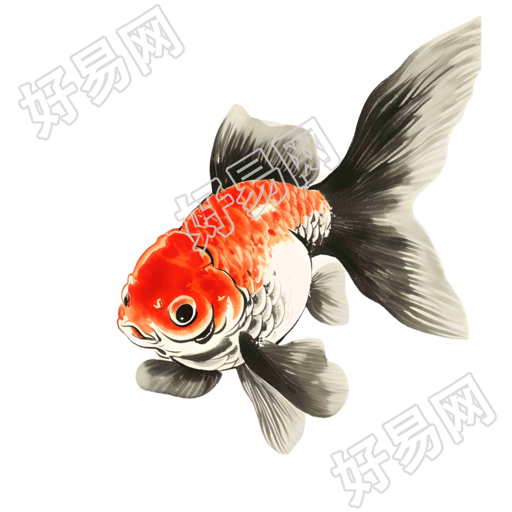 水墨金鱼商用素材