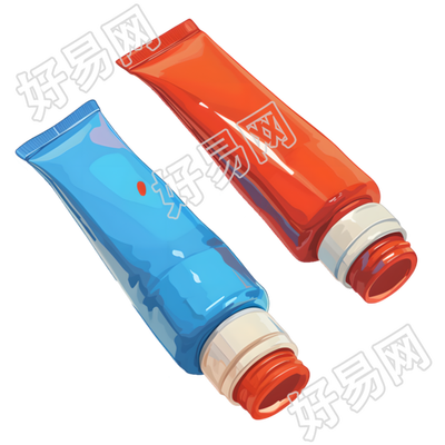 绘画颜料矢量插图