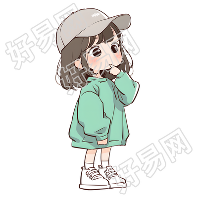 Q版人物透明背景元素