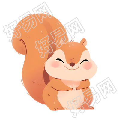卡通动物松鼠素材