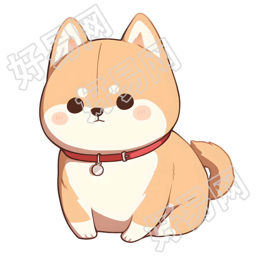 卡通动物柴犬素材