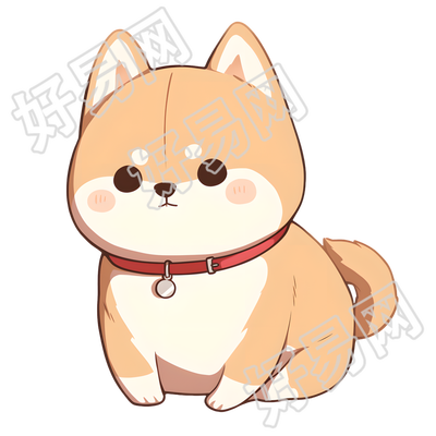 卡通动物柴犬素材