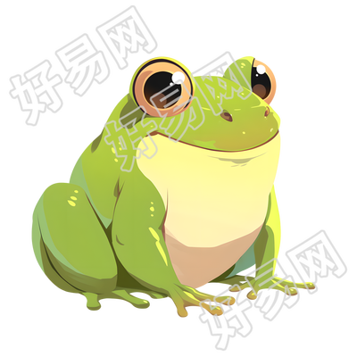 卡通动物青蛙插图