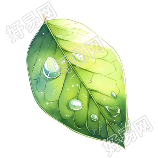 露水唯美插图