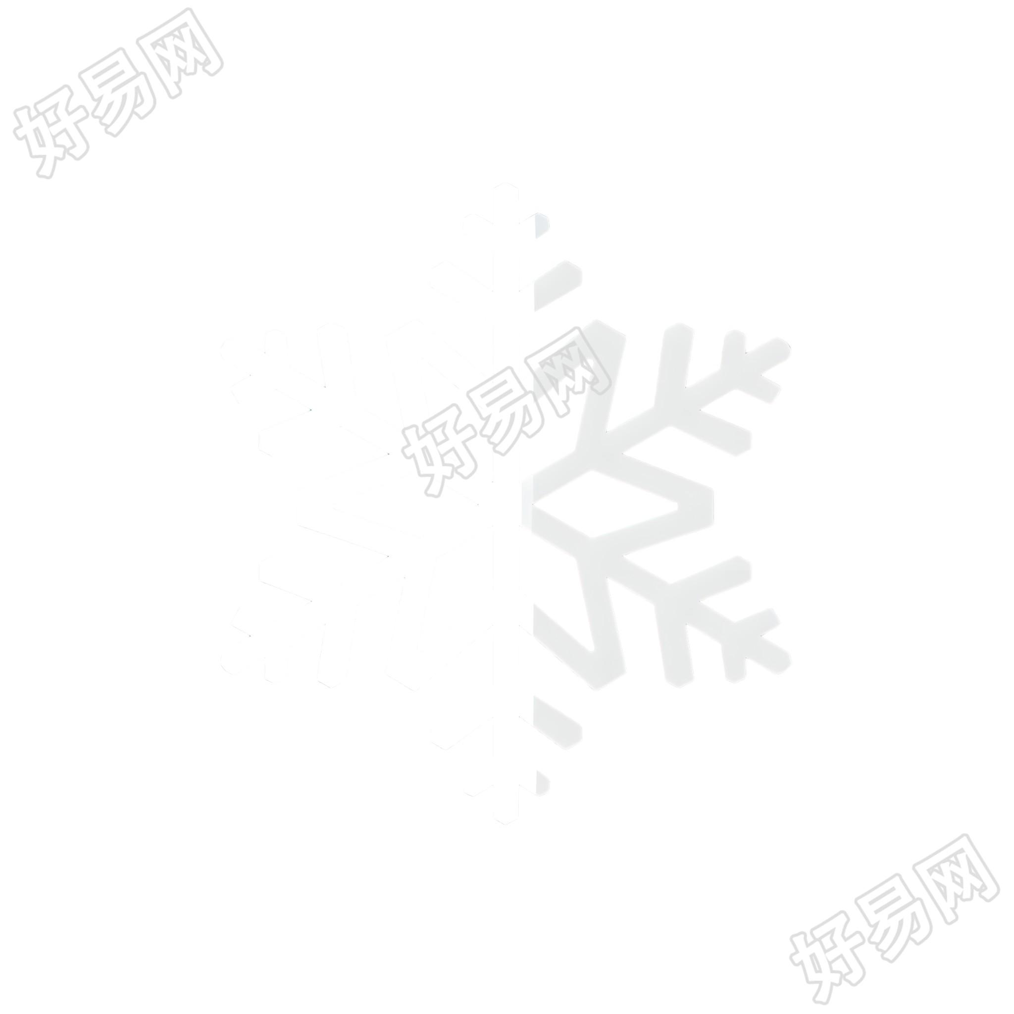 雪花商业设计元素