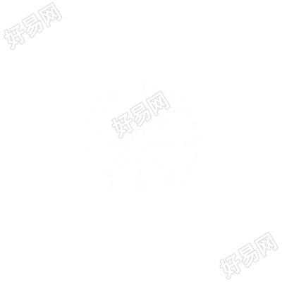 雪花简约插画