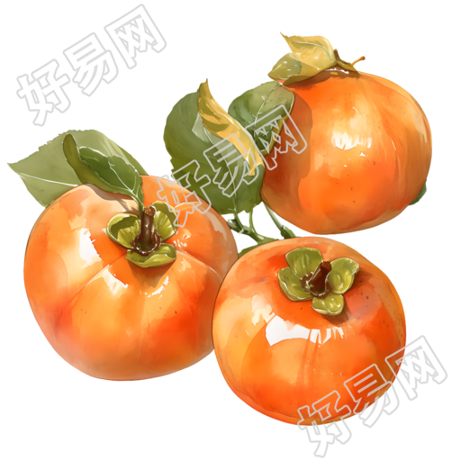 卡通柿子元素