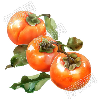 柿子可爱插图
