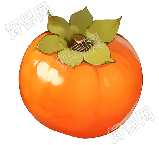 柿子透明背景素材