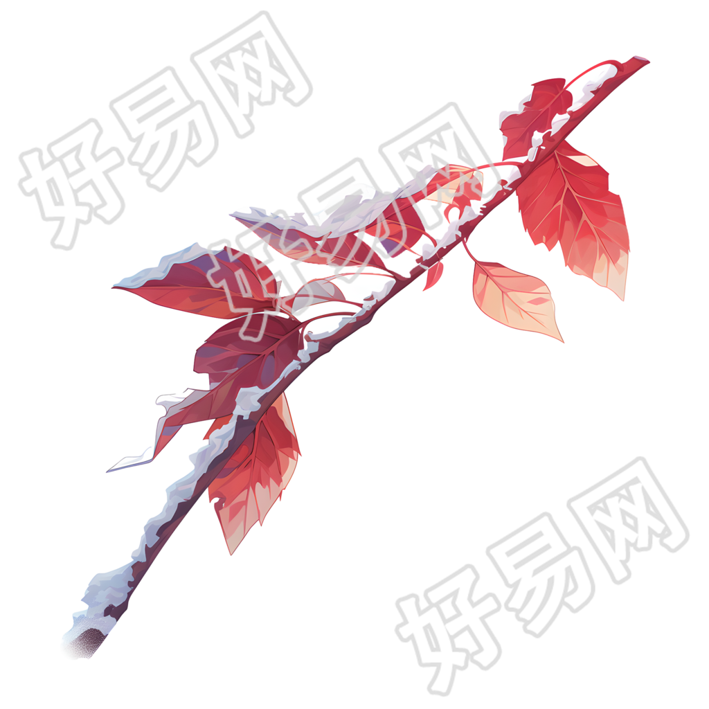 霜降叶子插图