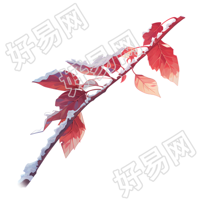 霜降叶子插图