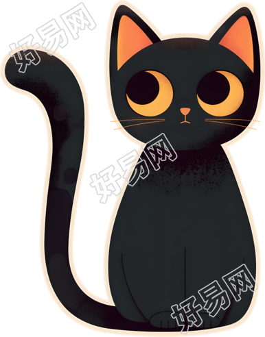 万圣节黑猫元素