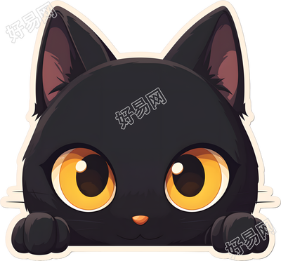 万圣节黑猫素材