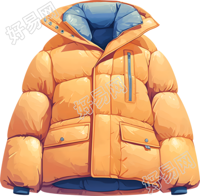 棉衣插画素材