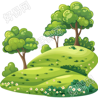 森林简约风格插图