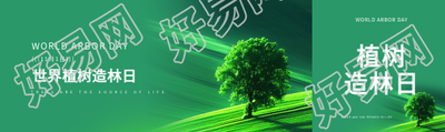 世界植树造林日唯美公众号封面图