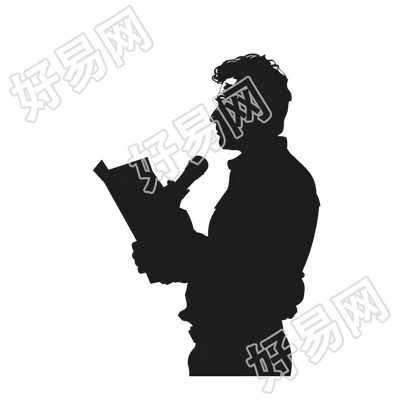 新闻记者剪影元素