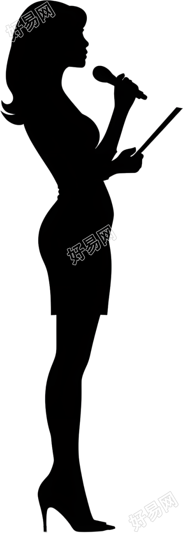 女记者高清插画