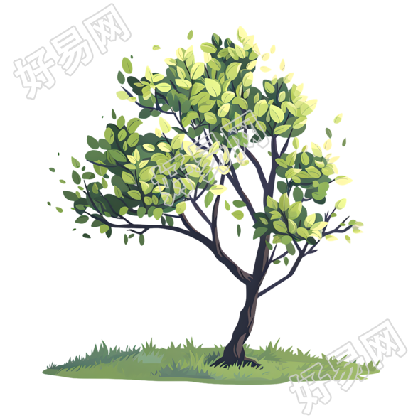 种树卡通树插图
