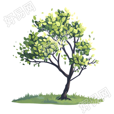 种树卡通树插图