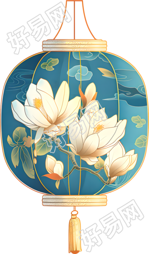 赏灯创意元素