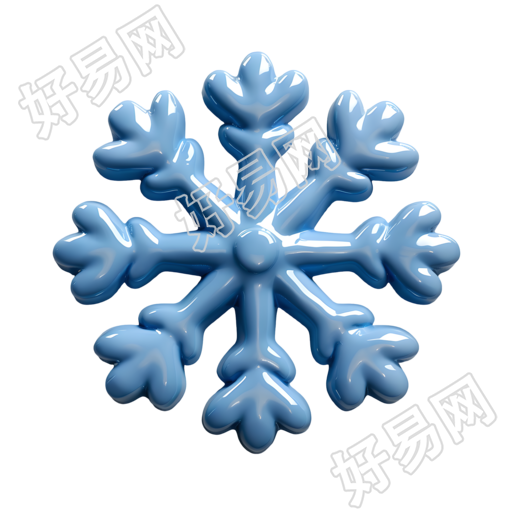 雪花插画设计素材