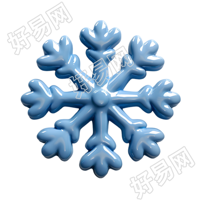 雪花插画设计素材