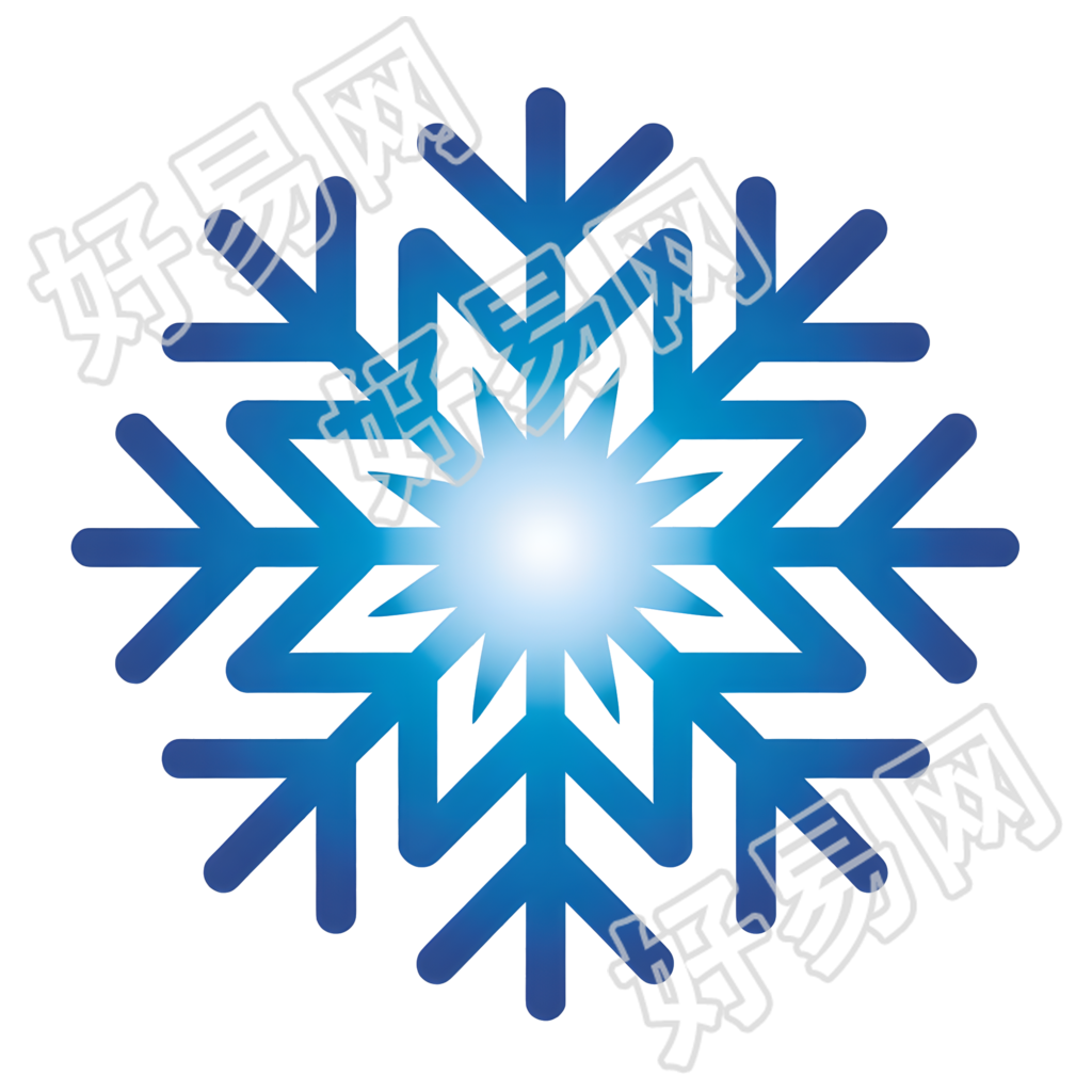 雪花创意插画