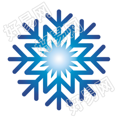 雪花创意插画