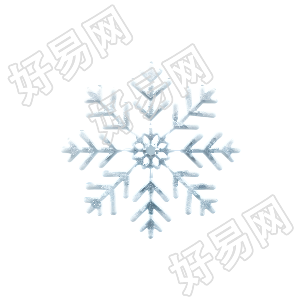 白色雪花元素