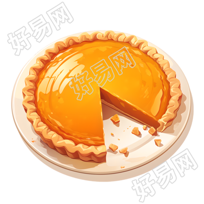 南瓜派插画素材