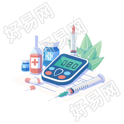 医疗药瓶插画