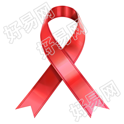红丝带矢量插图